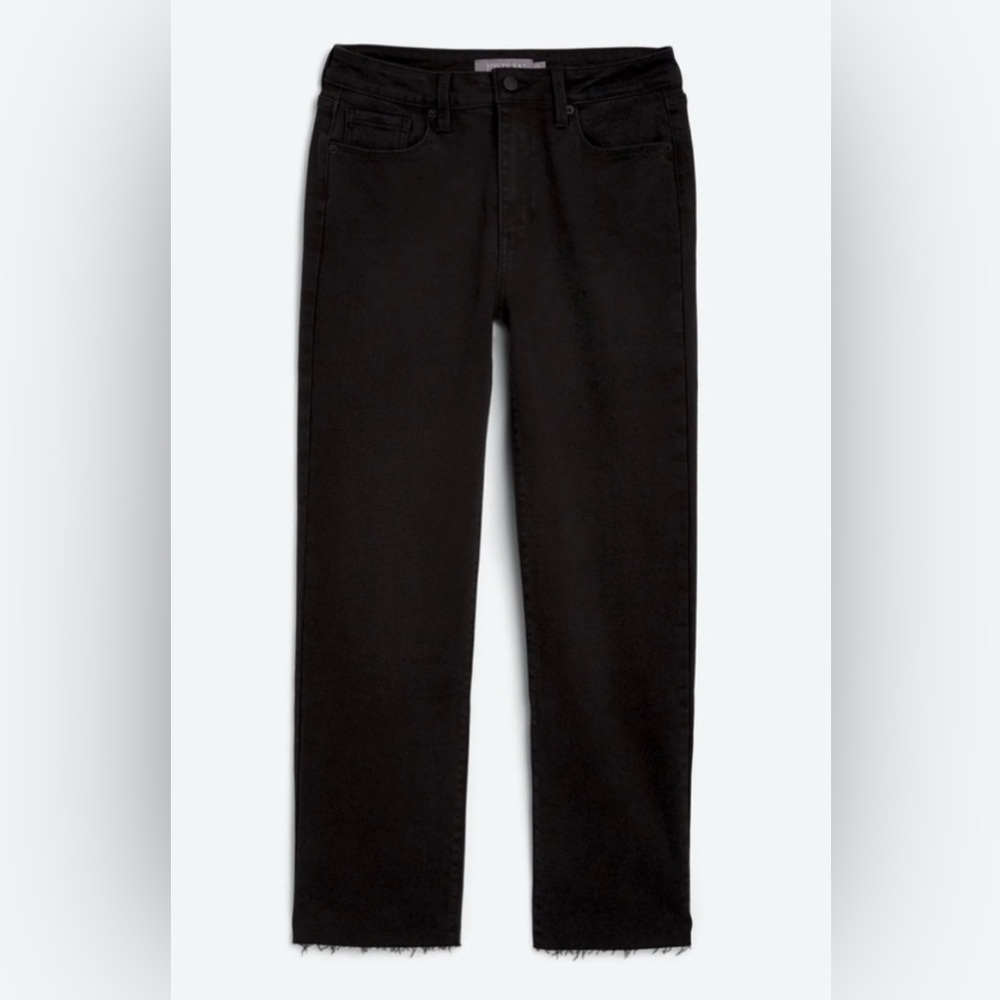 Just USA Black Raw Hem Jeans